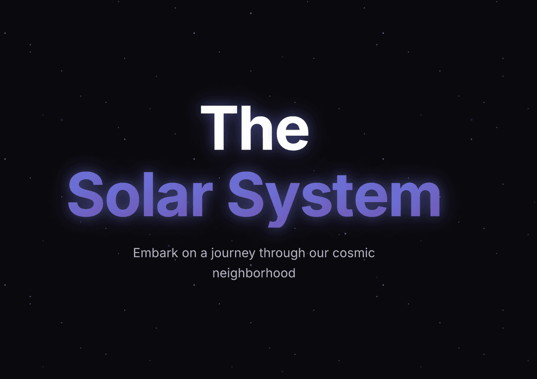 Our Solar System